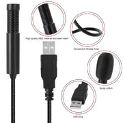 Yanmai SF-558 Mini Professional USB Studio Stereo Condenser Recording Microphone, Cable Length: 15cm (Black)