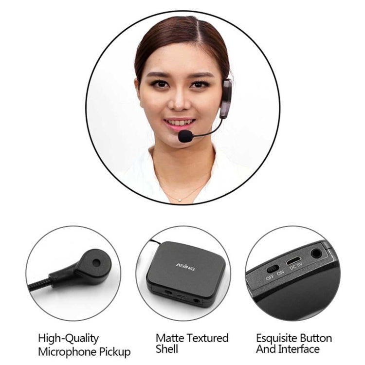 ASiNG WM01 2.4GHz Wireless Audio Transmission Electronic Pickup Microphone, Transmission Distance: 50m