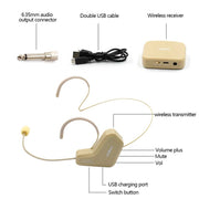 ASiNG WM03 2.4GHz Wireless Audio Transmission Electronic Pickup Microphone, Transmission Distance: 20-30m