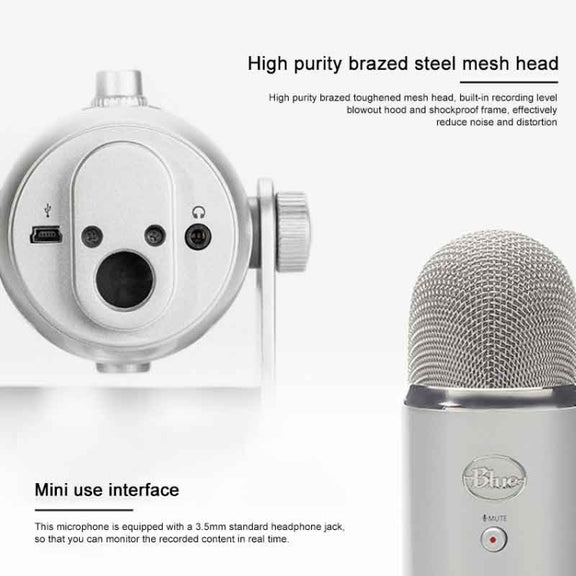Logitech Blue Yeti USB Condenser Microphone(Blue)