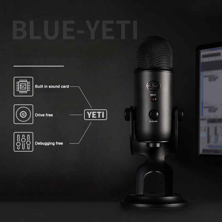 Logitech Blue Yeti USB Condenser Microphone(Blue)
