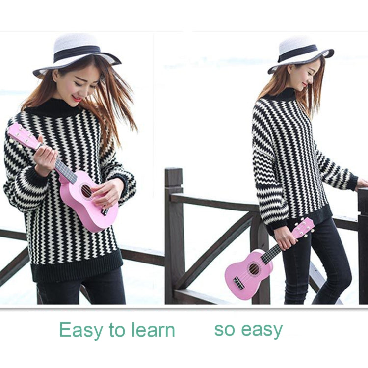 HM100 21 inch Basswood Ukulele Children Musical Enlightenment Instrument(Pink)