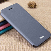 MOFI for Smartisan T2 Crazy Horse Texture Horizontal Flip Leather Case with Holder(Grey)
