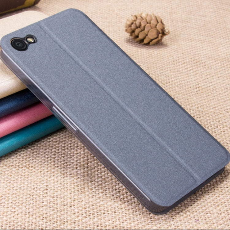 MOFI for Smartisan T2 Crazy Horse Texture Horizontal Flip Leather Case with Holder(Grey)