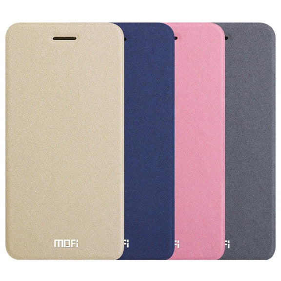 MOFI for Smartisan T2 Crazy Horse Texture Horizontal Flip Leather Case with Holder(Grey)