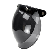 Soman Motorcycle Bubble Visor Open Face Helmet Visor Helmet Windshield Shield with Transparent Frame(Colour)