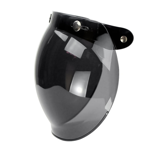 Soman Motorcycle Bubble Visor Open Face Helmet Visor Helmet Windshield Shield with Transparent Frame(Colour)