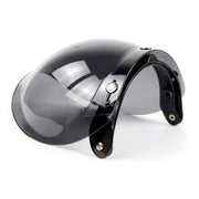 Soman Motorcycle Bubble Visor Open Face Helmet Visor Helmet Windshield Shield with Transparent Frame(Colour)