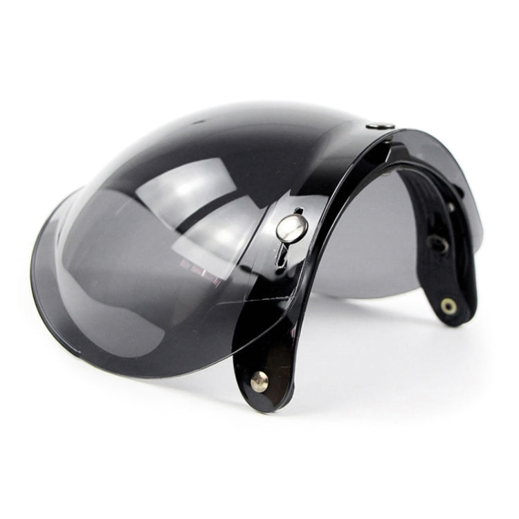 Soman Motorcycle Bubble Visor Open Face Helmet Visor Helmet Windshield Shield with Transparent Frame(Colour)