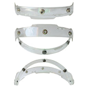 Soman Motorcycle Bubble Visor Open Face Helmet Visor Helmet Windshield Shield with Transparent Frame(Colour)