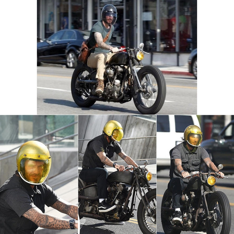 Soman Motorcycle Bubble Visor Open Face Helmet Visor Helmet Windshield Shield with Transparent Frame(Colour)