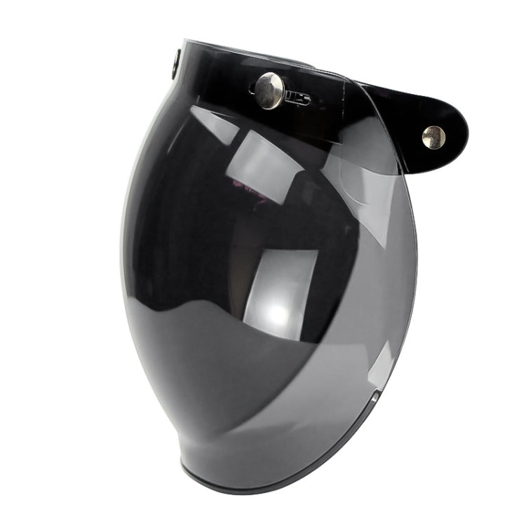 Soman Motorcycle Bubble Visor Open Face Helmet Visor Helmet Windshield Shield with Transparent Frame(Transparent)