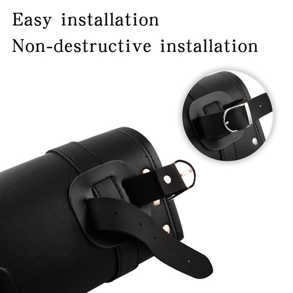 MB-OT012-BK Motorcycle Modification Accessories Universal PU Leather Water-resistant Tool Bag, Size: 30.5 x 12 x 9cm
