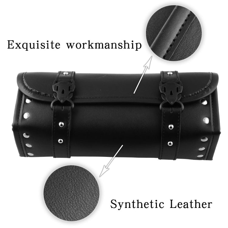 MB-OT012-BK Motorcycle Modification Accessories Universal PU Leather Water-resistant Tool Bag, Size: 30.5 x 12 x 9cm