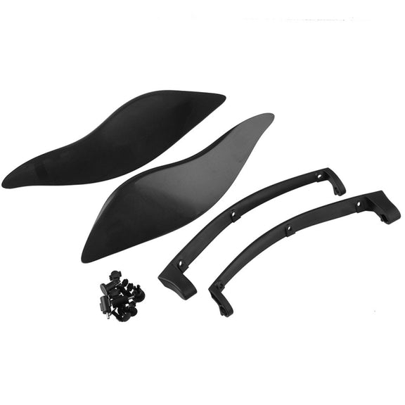 MB-OT360 2 PCS Adjustable Air Deflectors Side Wings Fairing Side Cover Shield for for 2014-2019 Harley Davidson Touring Electra / Street / Tri Glide / CVO