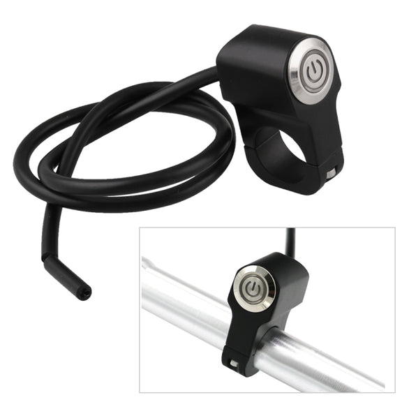MB-BS001-R Motorcycle Motorcycle Switches 22mm Handlebar Mount Switch Headlight Hazard Brake Light Power Switch with Indicator Light (Blue Light)