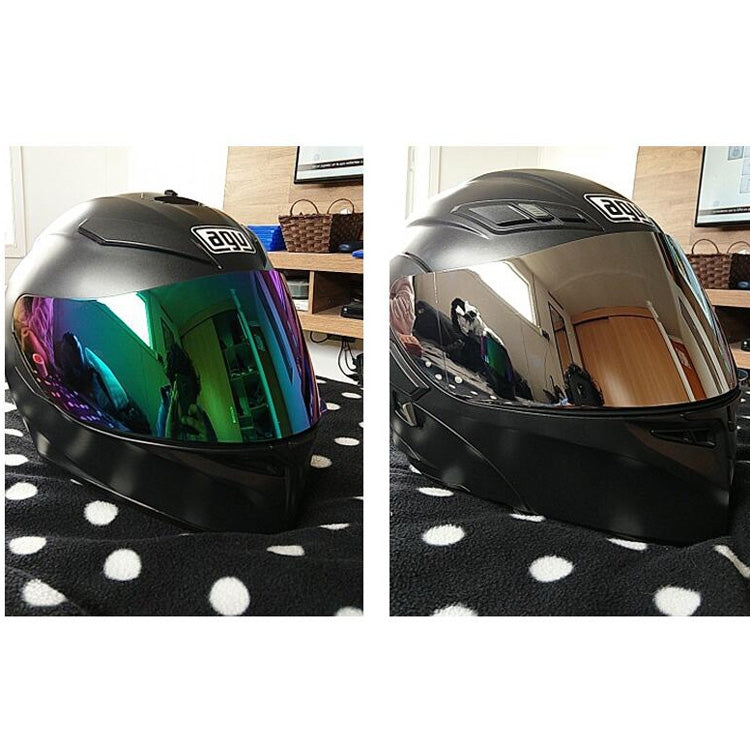 MB-MHL001 Motorcycle Helmet Shield Glasses Helmet Lens Full Face Visor Helmet Visor for AGV K3-SV K5(Silver)