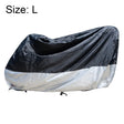 210D Oxford Cloth Motorcycle Electric Car Rainproof Dust-proof Cover, Size: L (Black Silver) - Raincoat by PMC TechLife | Online Shopping South Africa | PMC TechLife | Buy Now Pay Later Mobicred