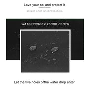 210D Oxford Cloth Motorcycle Electric Car Rainproof Dust-proof Cover, Size: L (Black Silver)