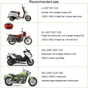210D Oxford Cloth Motorcycle Electric Car Rainproof Dust-proof Cover, Size: L (Black Silver)