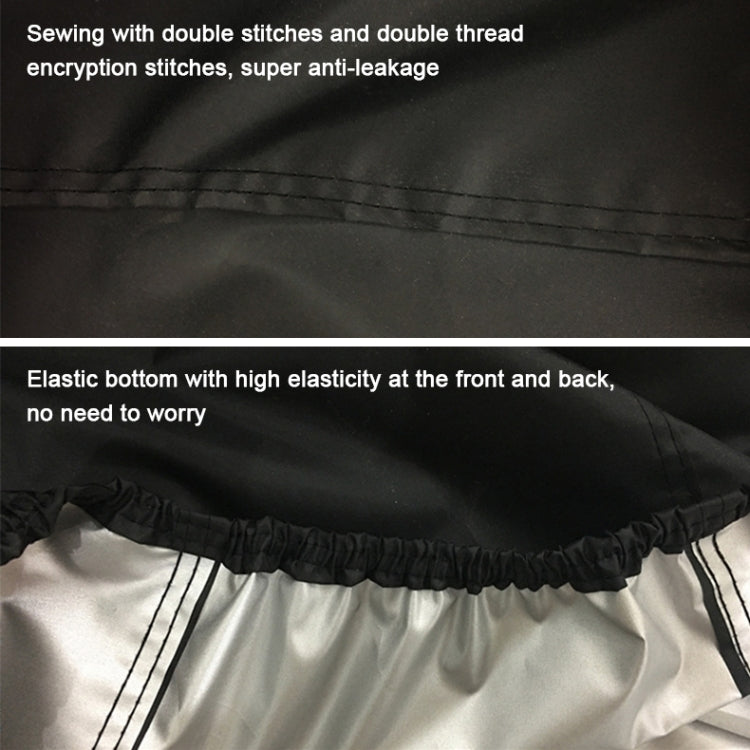 210D Oxford Cloth Motorcycle Electric Car Rainproof Dust-proof Cover, Size: L (Silver)