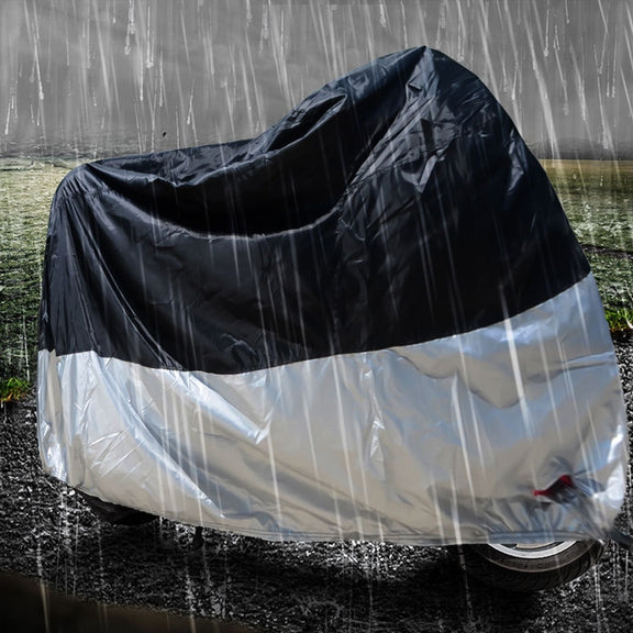 210D Oxford Cloth Motorcycle Electric Car Rainproof Dust-proof Cover, Size: L (Silver)