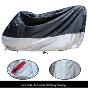 210D Oxford Cloth Motorcycle Electric Car Rainproof Dust-proof Cover, Size: L (Silver)