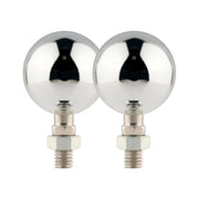 1 Pair KC801 12V Modified Universal Motorcycle LED Turn Signal (Silver)