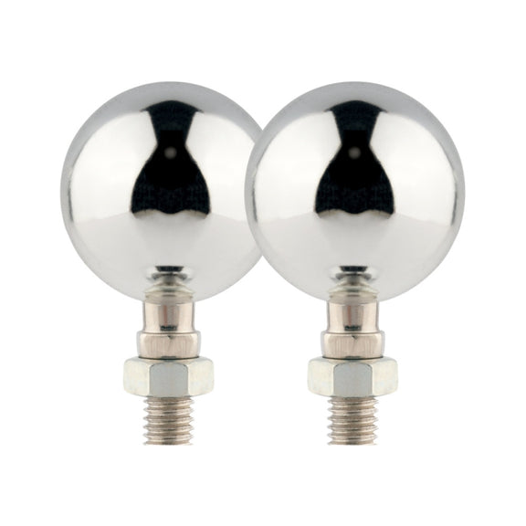 1 Pair KC801 12V Modified Universal Motorcycle LED Turn Signal (Silver)