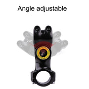 Motorcycle Bicycle Handlebar Fixture Mount Camera Bracket Adapter with Monopod Stand(Black)