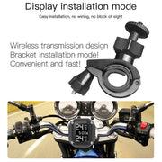 M4 Motorcycles Tire Pressure Monitor with Holder (Black)