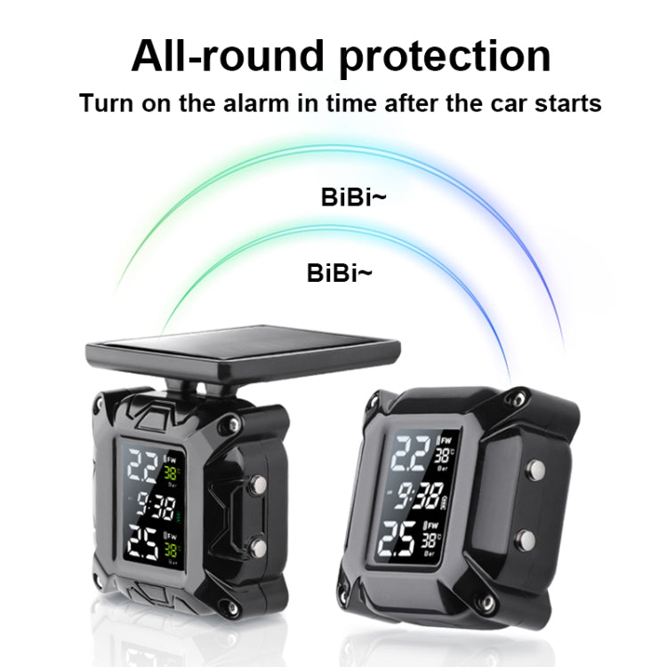 M9 Motorcycle Solar Wireless Tire Pressure Monitor  Tire Pressure