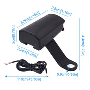 Motorcycle Water-resistant DC 8-32V 5V / 1.2A Rearview Mirror USB Phone Charger Adapter, with Indicator Light