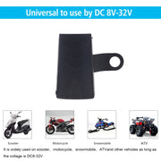 Motorcycle Water-resistant DC 8-32V 5V / 1.2A Rearview Mirror USB Phone Charger Adapter, with Indicator Light