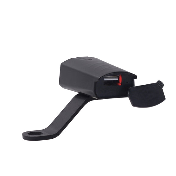Motorcycle Water-resistant DC 8-32V 5V / 1.2A Rearview Mirror USB Phone Charger Adapter, with Indicator Light