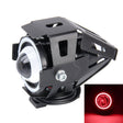 U7 10W 1000LM LED Life Waterproof Headlamp Light with Angel Eyes Light for Motorcycle / SUV, DC 12V(Red Light) - Headlights by PMC Jewellery | Online Shopping South Africa | PMC Jewellery | Buy Now Pay Later Mobicred