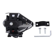 U7 10W 1000LM LED Life Water-resistant Headlamp Light with Angel Eyes Light for Motorcycle / SUV, DC 12V(Blue Light)