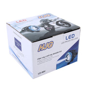 U7 10W 1000LM LED Life Water-resistant Headlamp Light with Angel Eyes Light for Motorcycle / SUV, DC 12V(Blue Light)