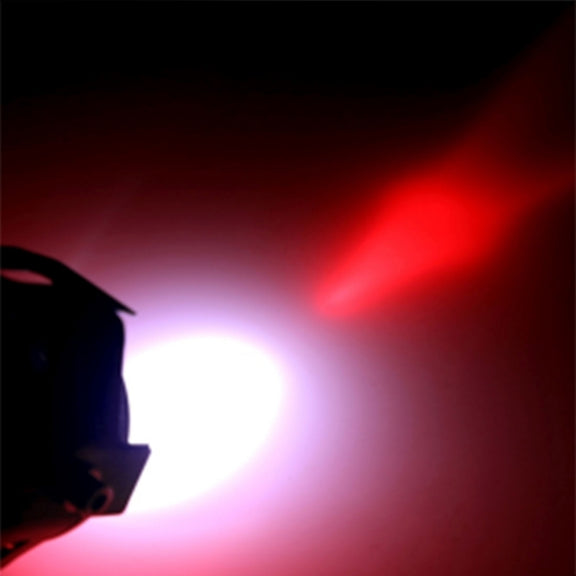 U7 10W 1000LM LED Life Water-resistant Headlamp Light with Angel Eyes Light for Motorcycle / SUV, DC 12V(Red Light)