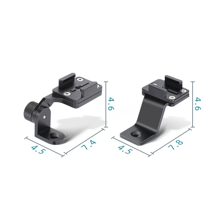 RUIGPRO Motorcycle Handlebar Alloy Phone Bracket for GoPro/ Insta360/DJI OSMO Sport Camera(Red)