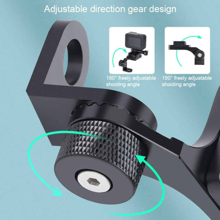 RUIGPRO Motorcycle Handlebar Alloy Phone Bracket for GoPro/ Insta360/DJI OSMO Sport Camera(Red)