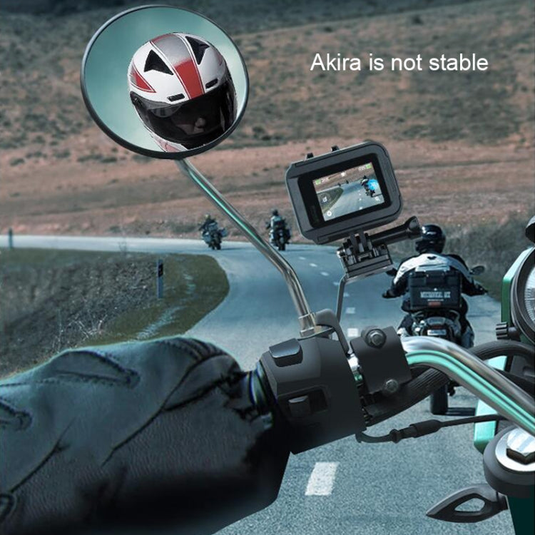 RUIGPRO Motorcycle Handlebar Alloy Phone Bracket for GoPro/ Insta360/DJI OSMO Sport Camera(Red)