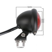 Speedpark 12V Motorcycle Modified Tail Light Brake Light for Harley(Silver+Black)