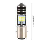 BA20D DC12V / 7.4W Motorcycle LED Headlight with 24LEDs SMD-3030 Lamp Beads (White Light)