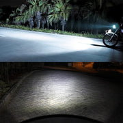BA20D DC12V / 7.4W Motorcycle LED Headlight with 24LEDs SMD-3030 Lamp Beads (White Light)