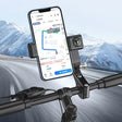 Motorcycle Spherical Compass Phone Holder, Handlebar without Light (Black) - Holder by PMC TechLife | Online Shopping South Africa | PMC TechLife | Buy Now Pay Later Mobicred