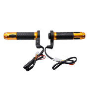 CS-764A3 12V Motorcycle Scooter Aluminum Alloy Electric Hand Grip Cover Heated Grip Handlebar(Gold)