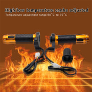 CS-764A3 12V Motorcycle Scooter Aluminum Alloy Electric Hand Grip Cover Heated Grip Handlebar(Gold)