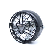 Motorcycle Arrowhead Reticular Retro Lamp LED Headlight Modification Accessories for CG125 / GN125 (White)