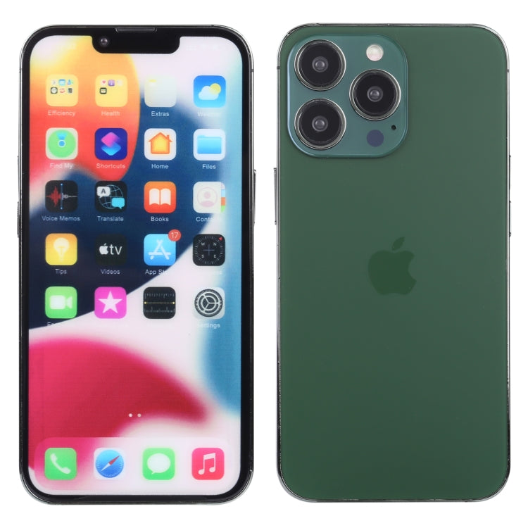 For iPhone 13 Pro Color Screen Non-Working Fake Dummy Display Model(Dark Green)